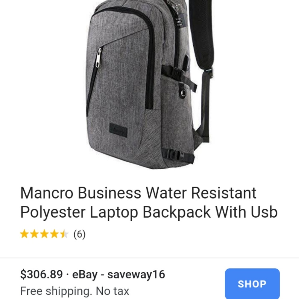 Mancro luxury bagpack .